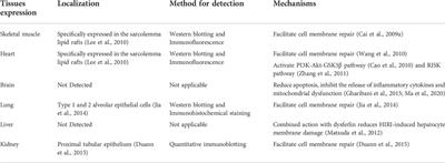 Protective role of MG53 against ischemia/reperfusion injury on multiple organs: A narrative review